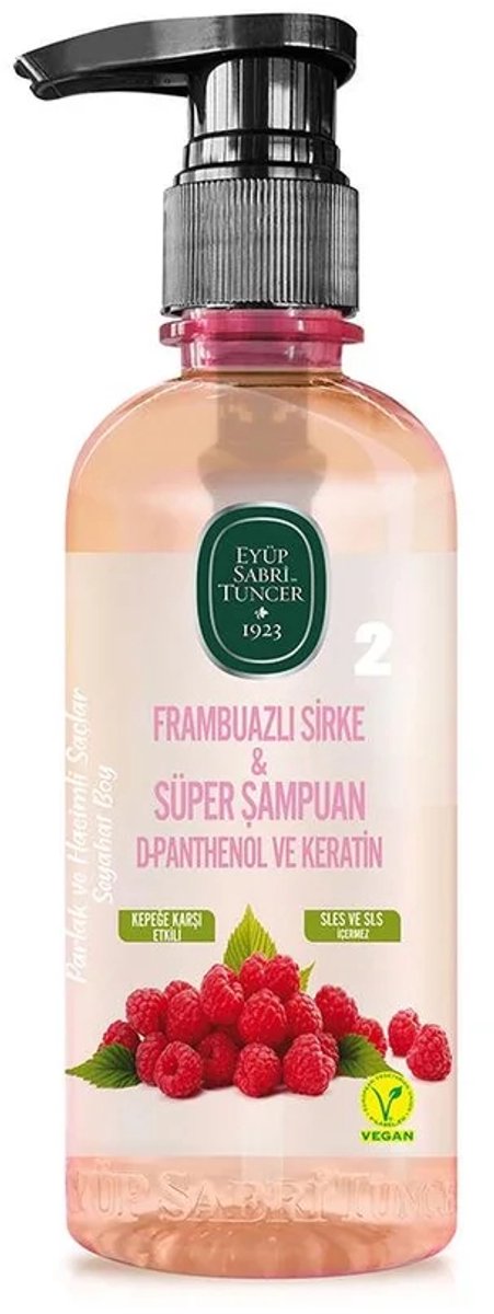 Eyüp Sabri Tuncer – Frambozenazijn & Supershampoo 500 ml – Raspberry Vinegar & Super Shampoo 500 ml