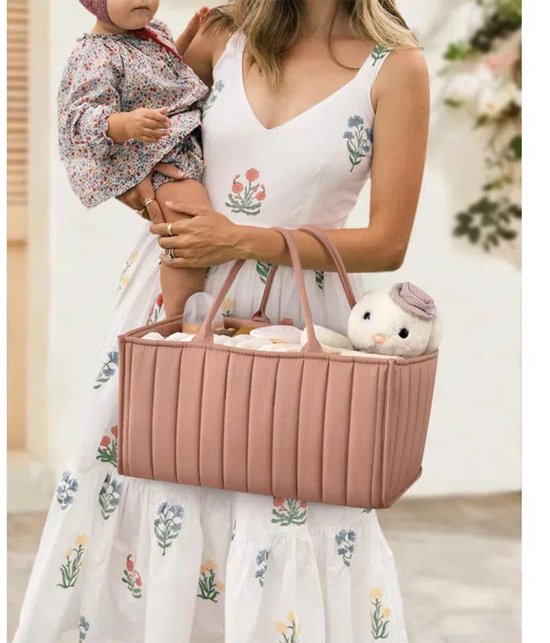Stijlvolle Luiercaddy Organizer voor Baby Benodigdheden - Must-Have voor Nieuwe Ouders — afbeelding 4