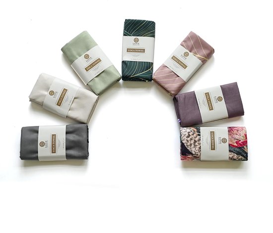 Love Generation ● Yoga Handdoek ● Tweezijdig ● Antislip ● Royal Peacock van Merkloos — afbeelding 3