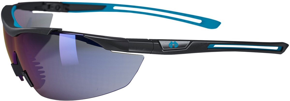 Hellberg Veiligheidsbril Argon AF+AS smoke blue / blauw - fijne veiligheidszonnebril