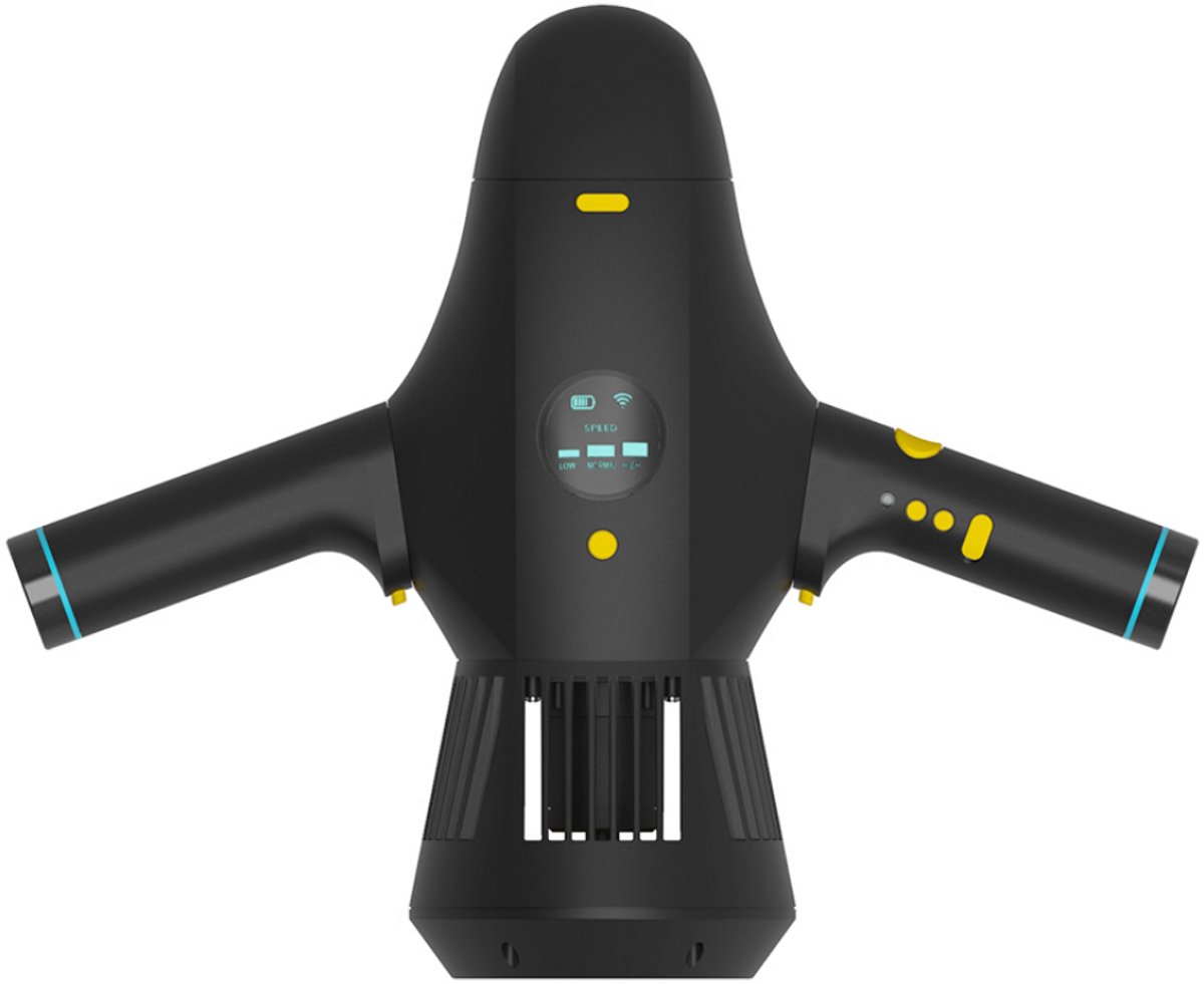 Livin Onderwaterscooter - Onderwaterscooters - Tot 5 meter diep - Onderwater Scooter - Ook op SUP aan te sluiten - Cruise Control - Tot 60 minuten - Zwart