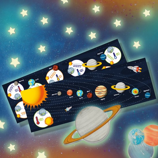 SES - Explore - Glowing solar system - lueur dans les planètes et les étoiles sombres