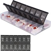 Safe Age® XL medicijndoosje 7 dagen met ochtend / avond vakken - Nederlands - pillendoos - grote vakken - pillendoos 7 dagen