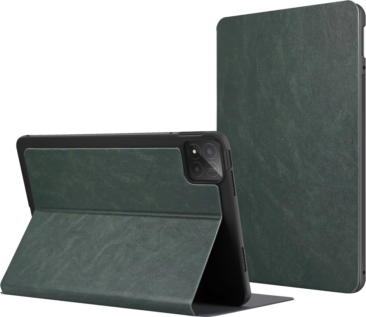 Avizar Hoesje Geschikt voor Xiaomi Pad 7 en 7 Pro Clapet Video Support, Donkergroen