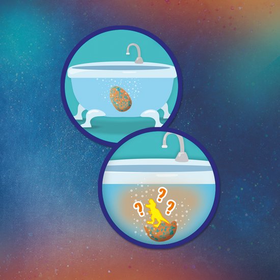 SES - Explore - Dino bad bruisbal surprise - grote bruisbal - cosmetisch getest - Dinosaurus - Badspeelgoed van SES — afbeelding 3