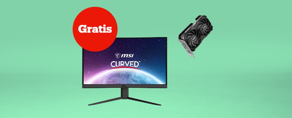 Gratis MSI curved monitor