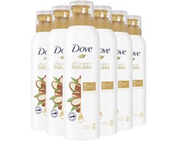 Dove - Shower Mousse - Argan Oil - douchen en scheren in één - 6 x 200 ml