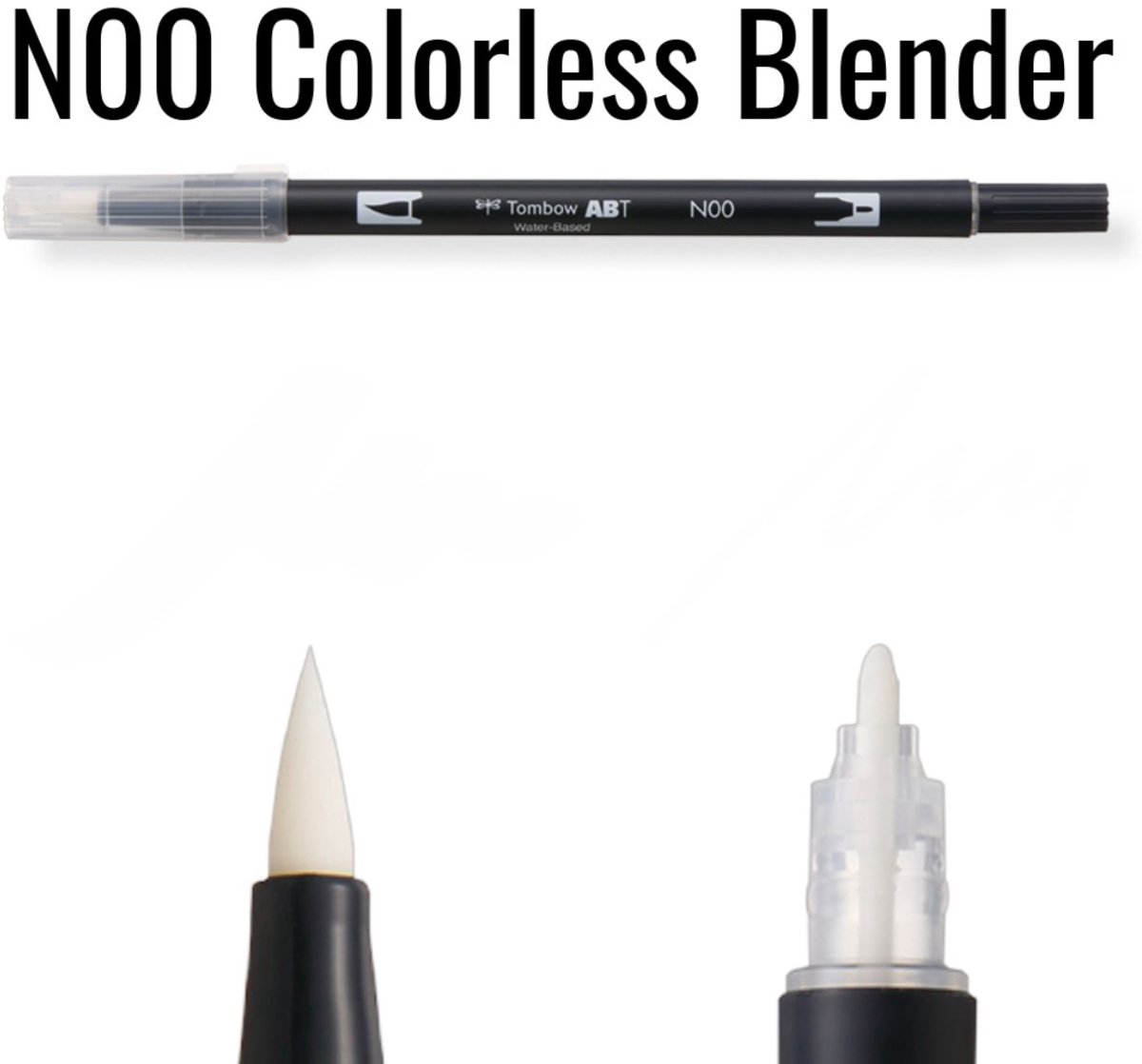 Tombow Brush pen - ABT N00 - Dual Brushpen - Kleurloos - Blender colourless — afbeelding 2