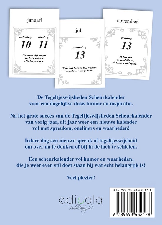 Tegeltjeswijsheden Scheurkalender - 2026