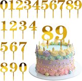 20 stuks cijfers taarttoppers acryl gepersonaliseerde decoratie - verjaardag cijferkaarsen - doe-het-zelf taartdecoratie - alle leeftijden