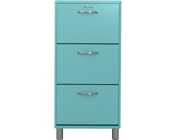 Tenzo Malibu schoenenkast metaal/hout 58x24x121 cm