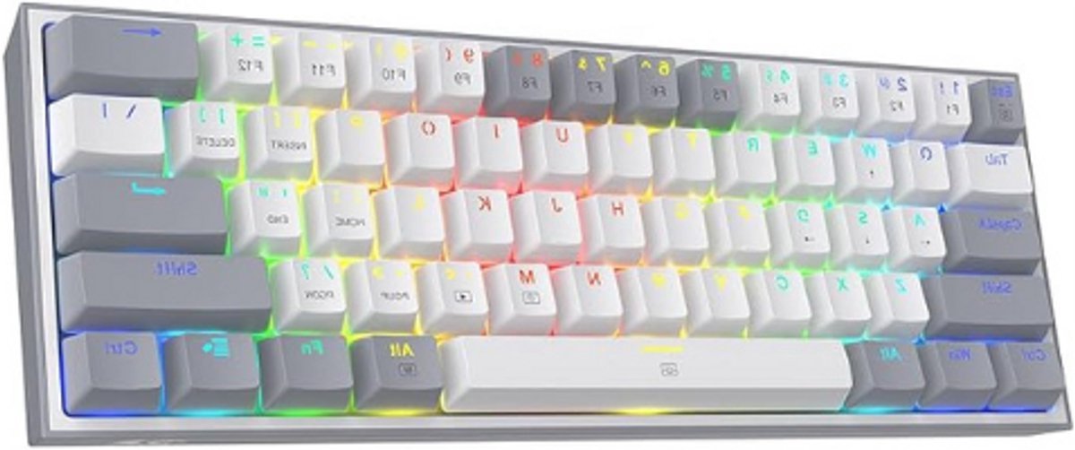 Thuys – Gaming Toetsenbord – 61 Toetsen Compact Mechanisch – Lineaire Rode Schakelaar