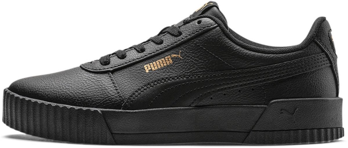 Puma Carina L leren damessneakerschoenen 370325 08 Puma Zwart