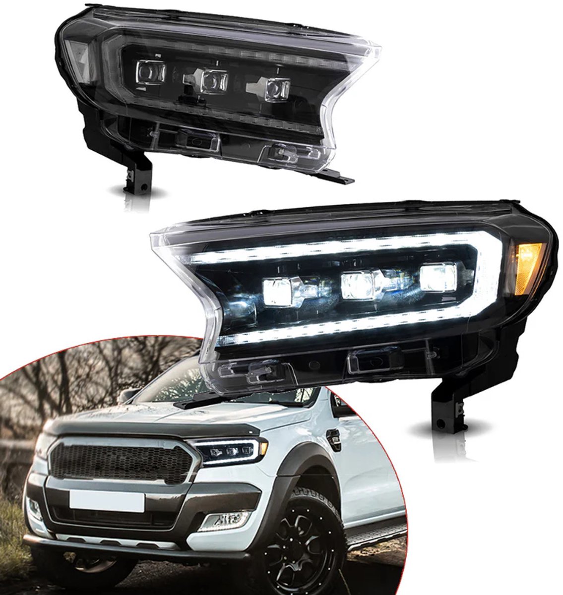 koplampen Ford Ranger Full LED