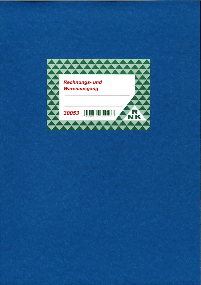 RNK Verlag Factuur- en goederenuitgifteboek, DIN A4