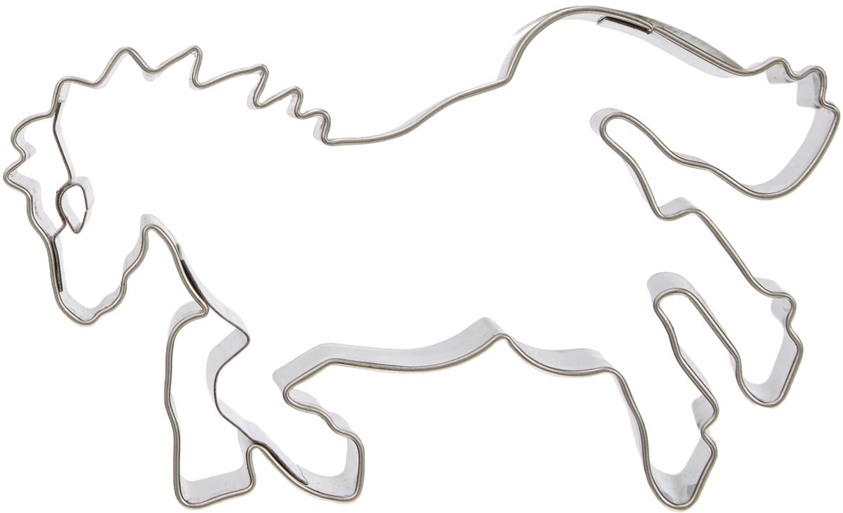 Städter 076303 koekjesvorm, roestvrij staal, zilver, 8 cm