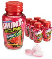 Smint Sour Strawberry - Frismakers - Aardbei - Vitamine C - Suikervrij - 1x6stuks