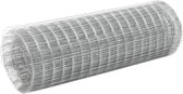 vidaXL Draadgaas vierkant 10x0.5 m gegalvaniseerd staal zilver