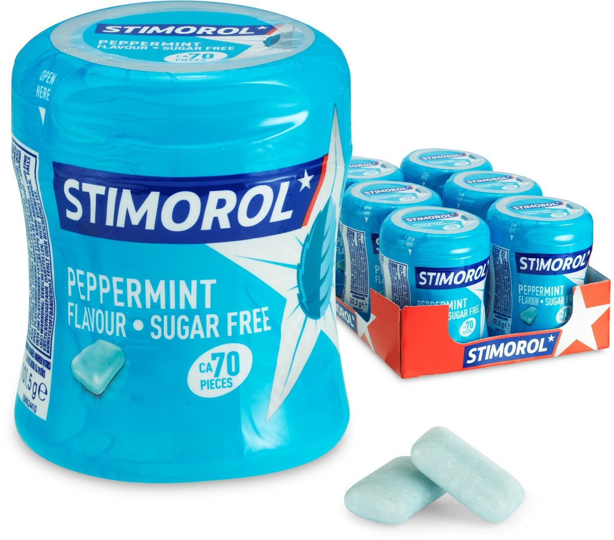 Stimorol Peppermint - Kauwgom - Suikervrij - 1x6stuks