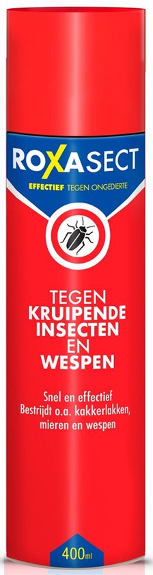 Roxasect Spray tegen Kruipende Insecten en Wespen - Insectenspray - Ongediertebestrijding - Insecten Spray - 400 ml