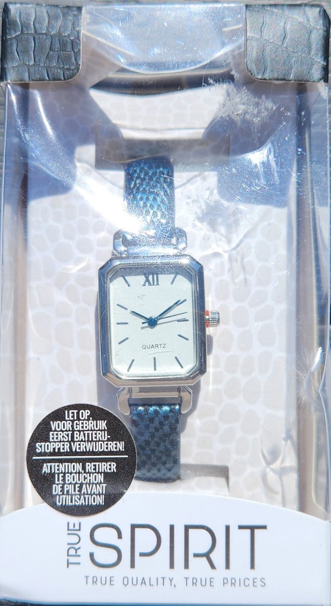 True Spirit - Horloge - Quartz Uurwerk - Stainless Steel Achterkant - Krasbestendig Glas - Nikkelvrij