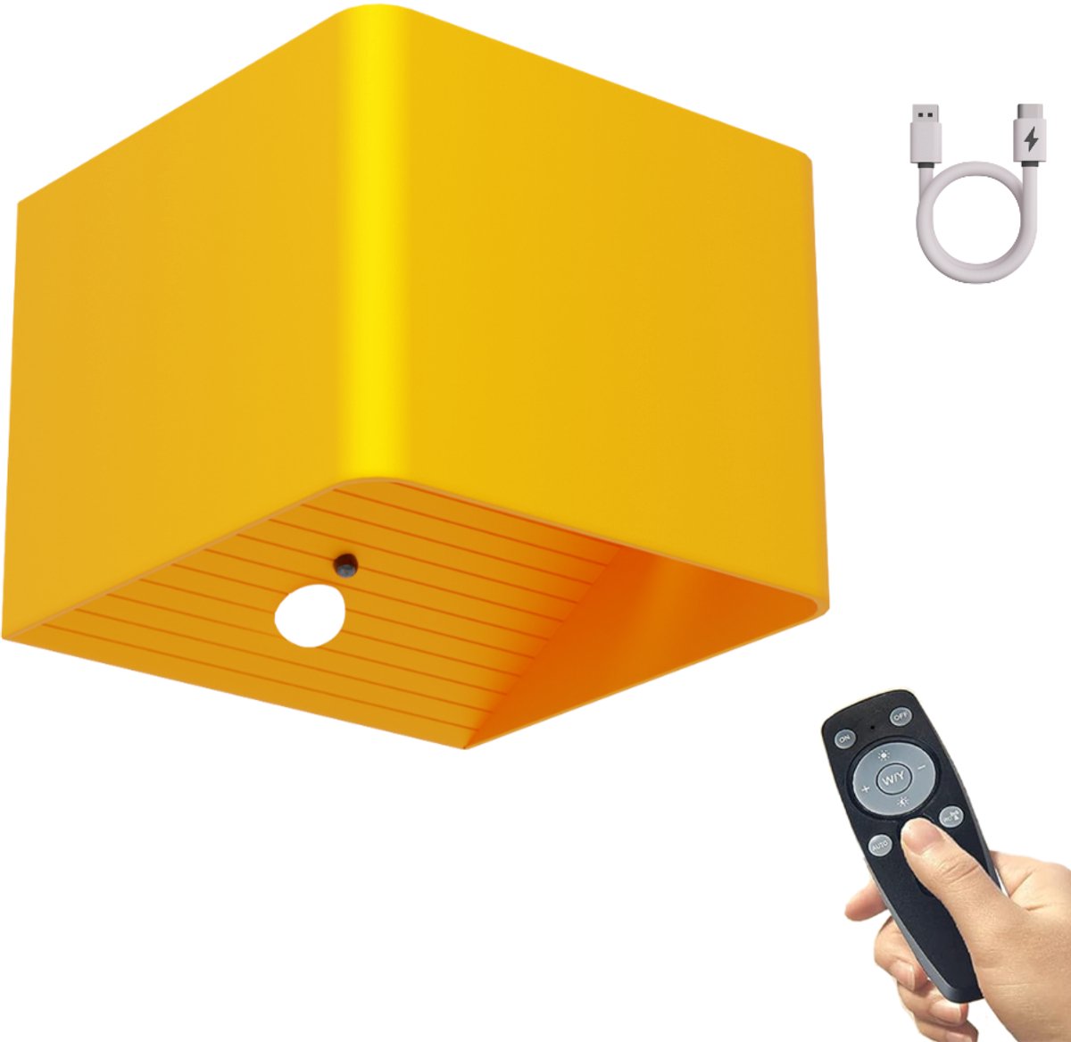 BandiO Wandlamp oplaadbaar op batterij - 5200mAh batterij - 2700K - met bewegingssensor - wandlamp oplaadbaar - binnen - trapverlichting - wandlampen - wandlamp binnen - Messing