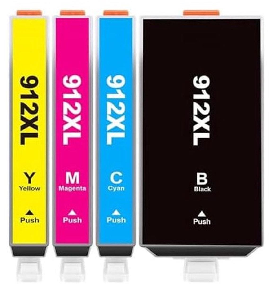 Inktcartridges Geschikt voor HP 912 / 912XL | Multipack van 4 stuks Geschikt voor HP OfficeJet Pro 8010e - 8012e - 8014e - 8015e - 8020e - 8022e - 8023e - 8024e - 8025e