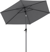 LifeGoods Parasol - Tuin - Ø270 cm - 30° Kantelbaar - Waterdicht - met Hoes - Donkergrijs