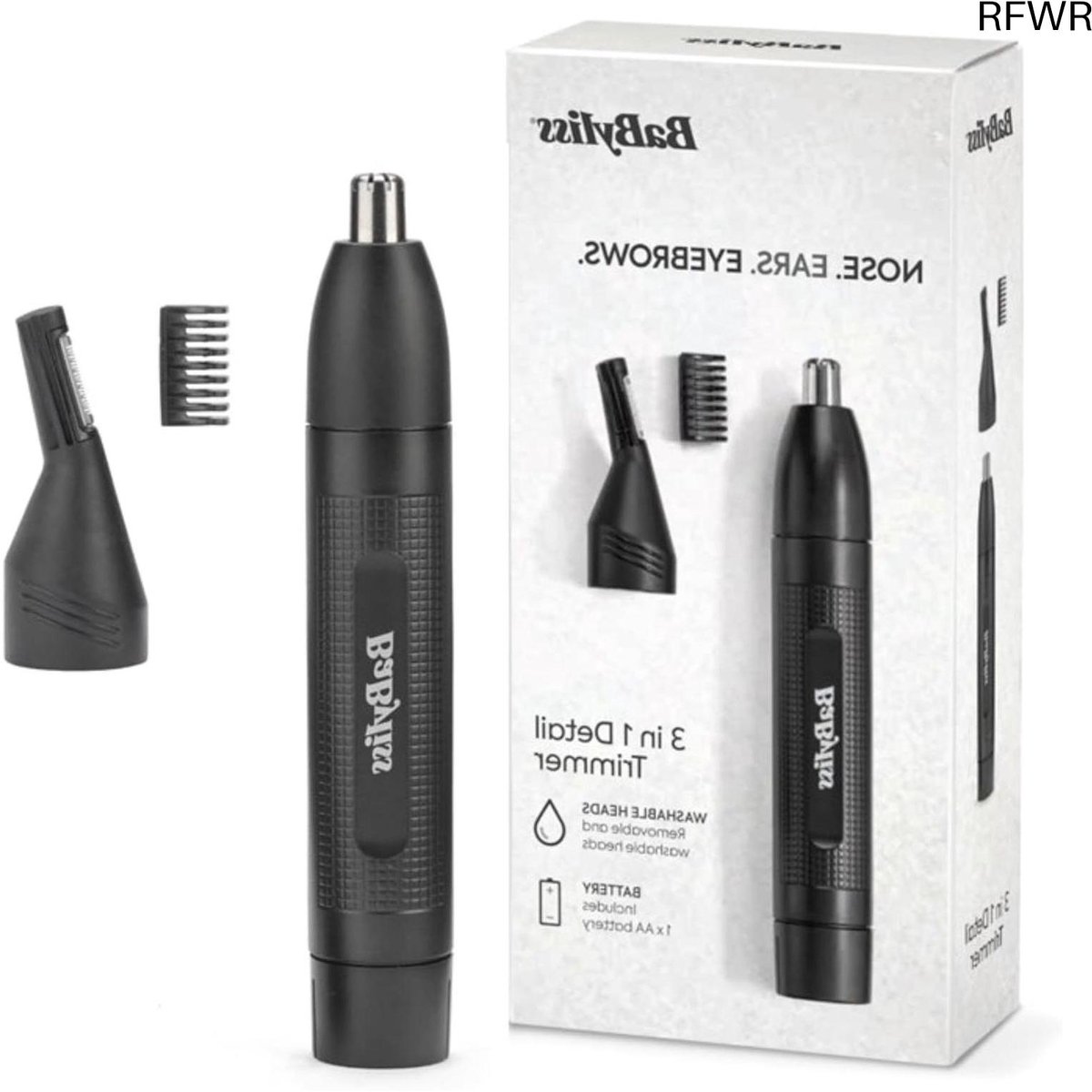RFWR® Neus en Oor Trimmer met Wenkbrauwopzetstukken - Draadloze Trimmer voor Nauwkeurige Verzorging
