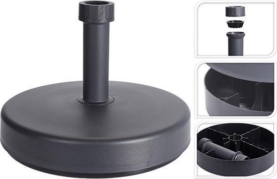 Parasolvoet vulbaar 25L – grey – 25kg – Ø20-54mm