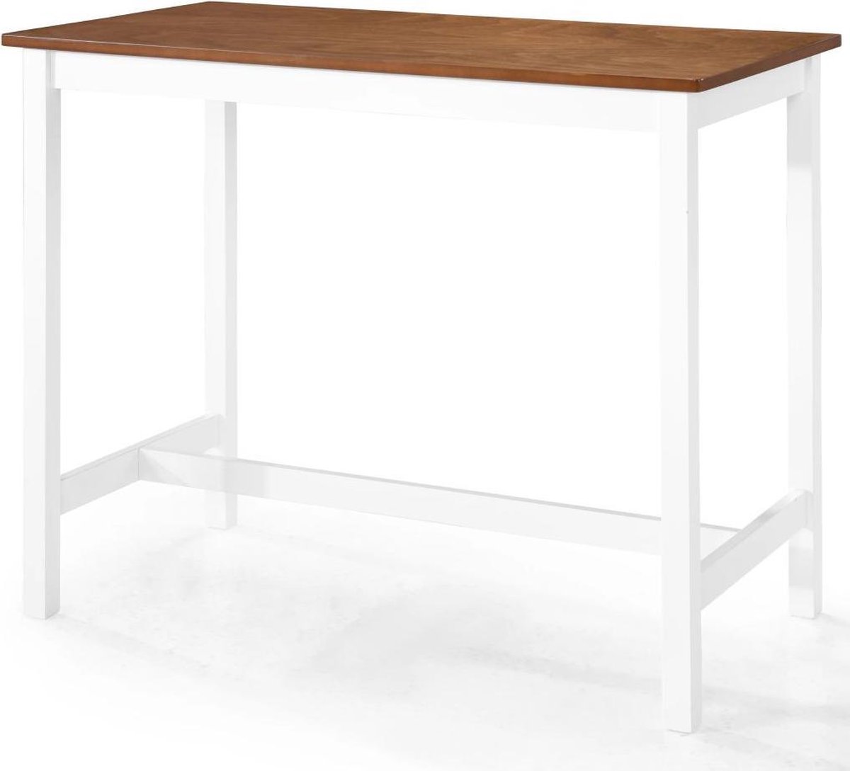 vidaXL Bartafel - 108x60x91 - cm - massief - hout Bruin
