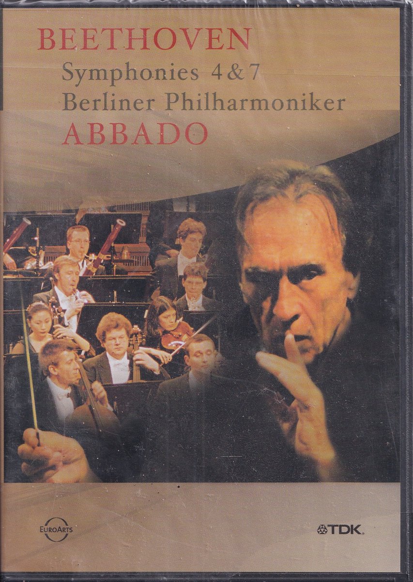 DVD Symphonies 4 & 7 - Ludwig van Beethoven - Berliner Philharmoniker o.l.v. Claudio Abbado