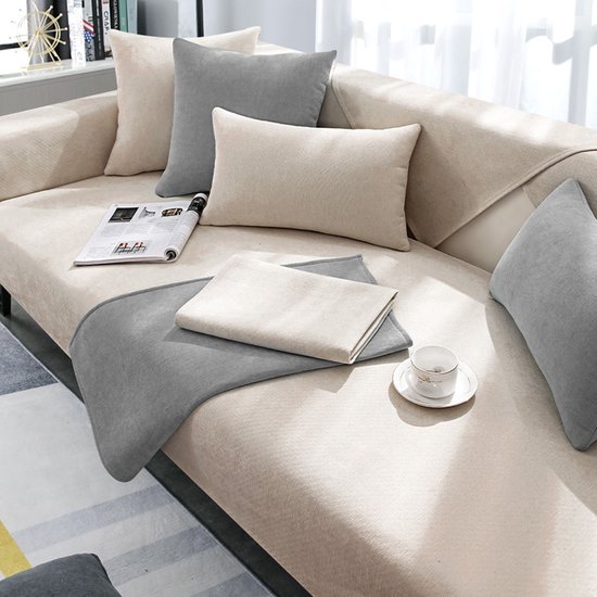 Elastische Sofa Stoelhoezen Set voor Woonkamer Chaise Lounge 1/2/3/4 zits bank Kussenhoes Dikke Hoek Hoes Meubels kopen vanaf een prijs van 28