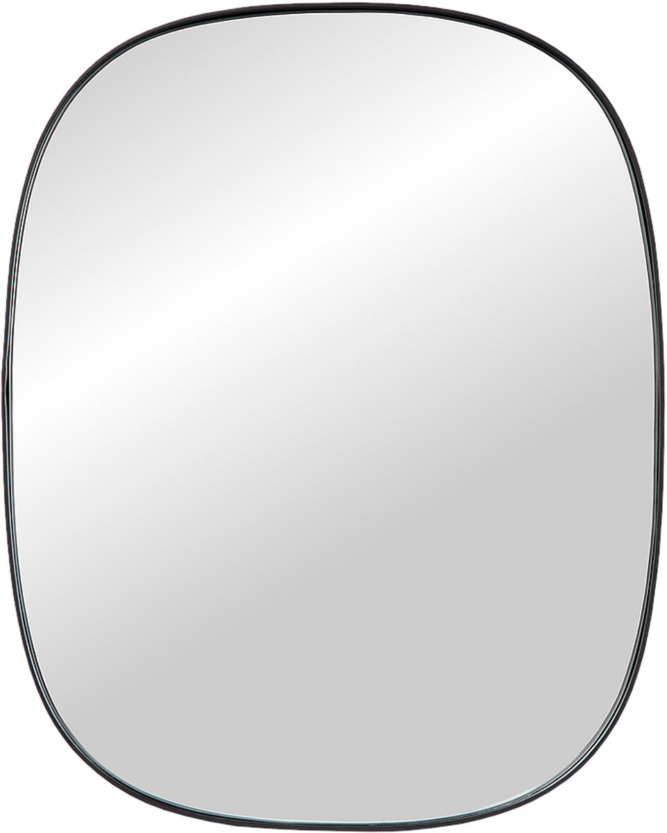 Atmooz Spiegel Ourence S – Ovaal – Zwarte Metalen Rand – 45x66 cm - Wandspiegel