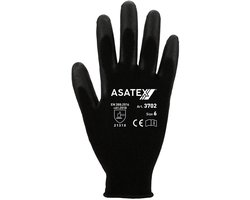 ASATEX Handschoenen zwart Nylon mt. 9 - 3702/9