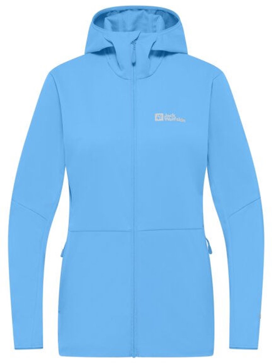Jack Wolfskin Feldberg Hoody W – Outdoor Kleding Jassen Winddichte jassen Blauw