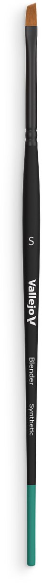 Vallejo Hobbypenseel - VALB05001 Platte Schuine Synthetische Penseel - Klein Penseel