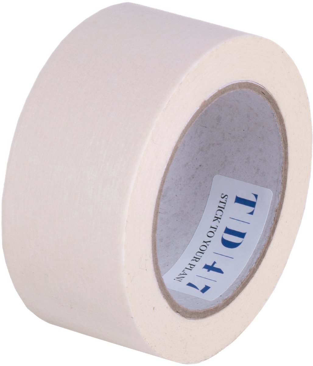 TD47 Verpakkingstape Papier 50mm x 50m Wit