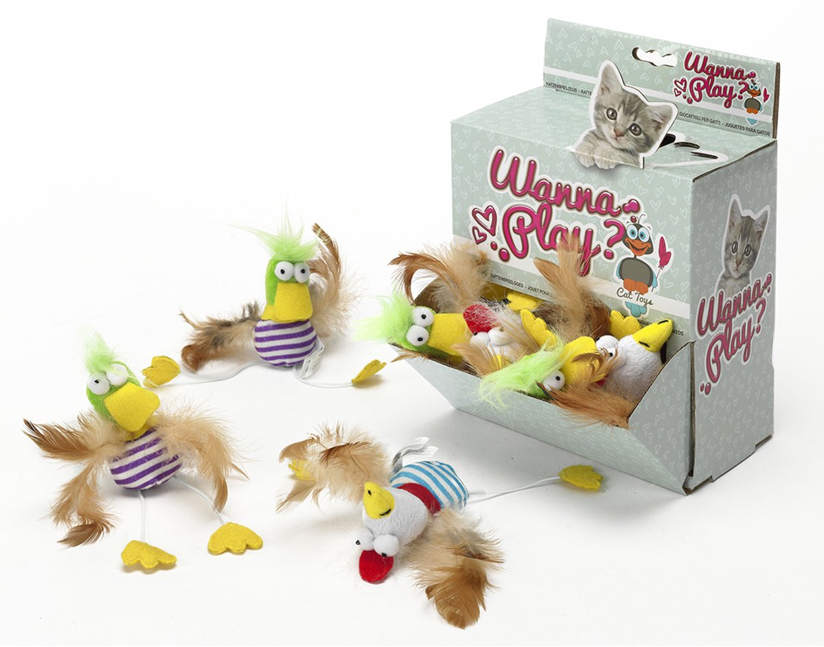 Ebi Wanna Play Crazy Eend Catnip & Rattle 16cm