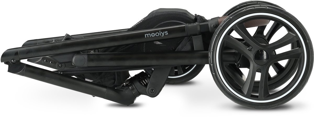 Mooiys Luca 3in1 Kinderwagen met Autostoel - Zwart - afbeelding 3