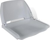 vidaXL Grijze opklapbare bootstoel zonder kussen 41 x 51 x 48 cm