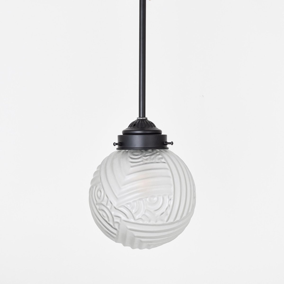 Coloured by Art Hanglamp Nouveau Romance Geëtst Moonlight - Art Deco Trade Zwart