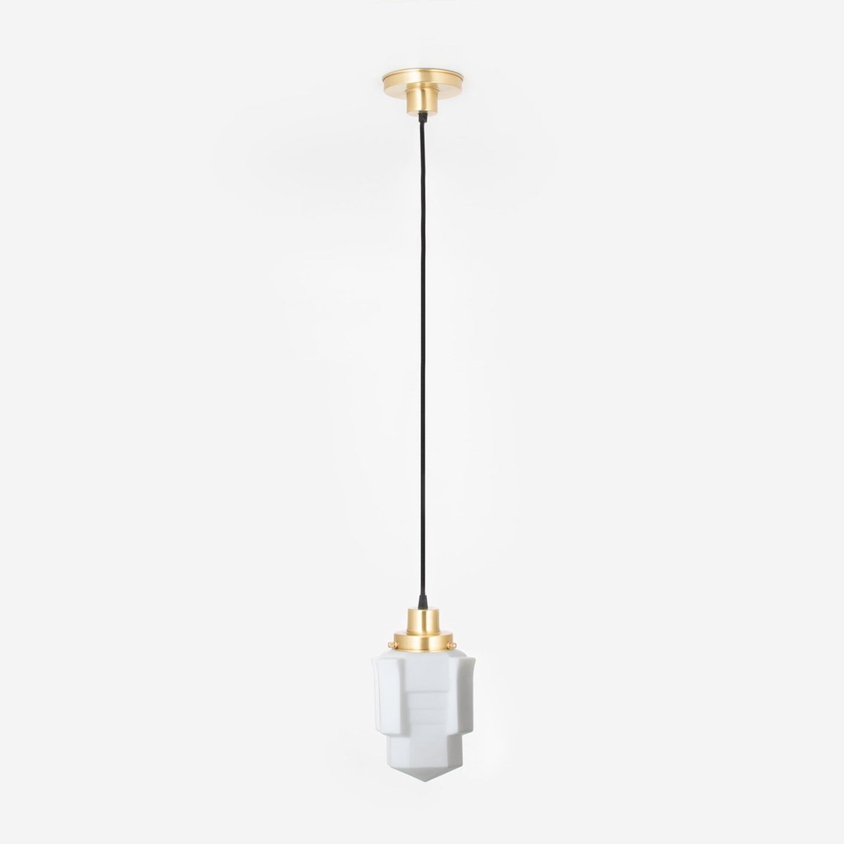 Hanglamp aan snoer Apollo Mat 20's Messing - Art Deco Trade
