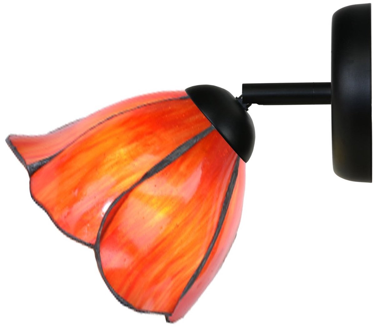Tiffany Spot zwart met Tender Poppy - Art Deco Trade