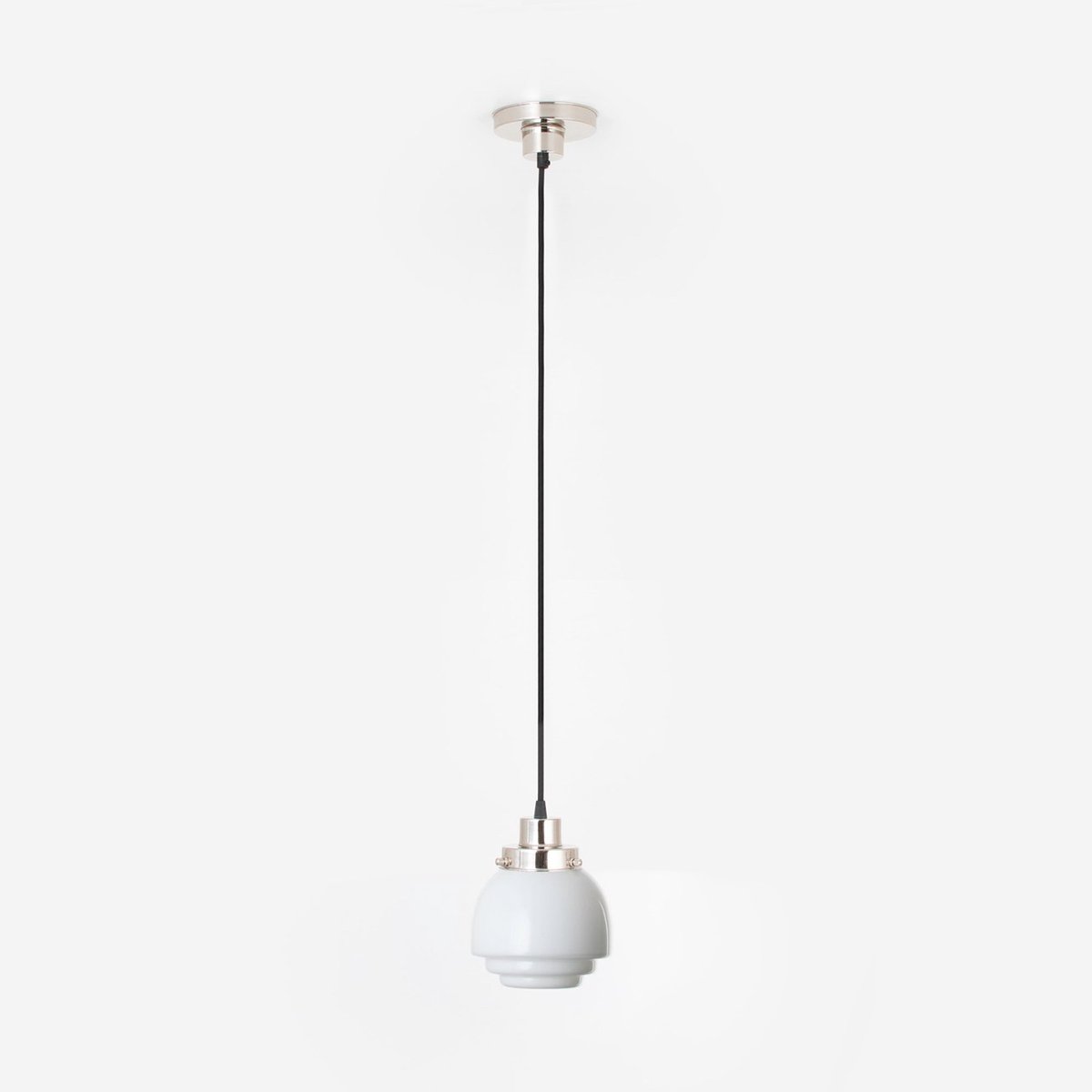 Coloured by Art Hanglamp aan snoer Gispen Vlak 20's Nikkel - Art Deco Trade