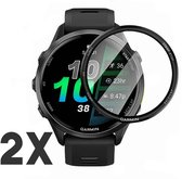 Screenprotector geschikt voor Garmin Forerunner 570 – 42 mm – 2-Pack - Volledige cover - Hoge kwaliteit screen protector – PMMA – 42mm – 2 stuks - TechDefend