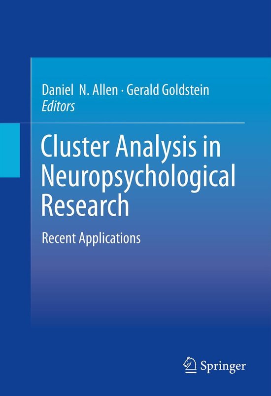 Cluster Analysis in Neuropsychological Research - cover