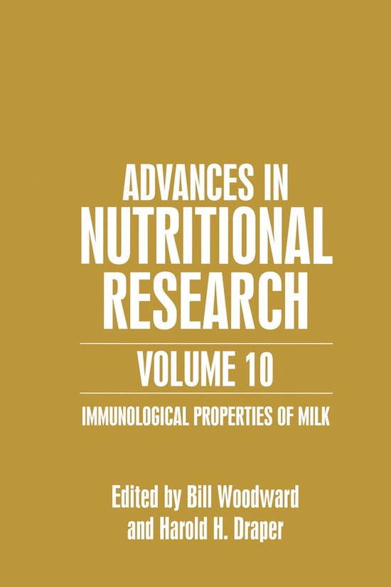 Advances in Nutritional Research Volume 10 - cover