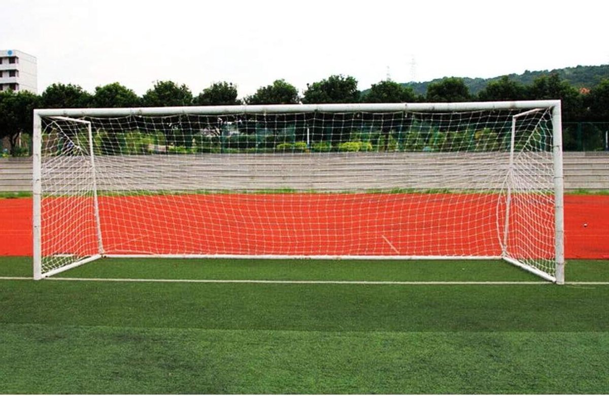 Allecto Plus - Voetbaldoelnet van Polyethyleen voor Full Size Voetbaldoelen - Trainingsnet met 10x7ft, 18x7ft en 24x8ft - Duurzaam en Veilig Net ta trappen en scoren met passie.