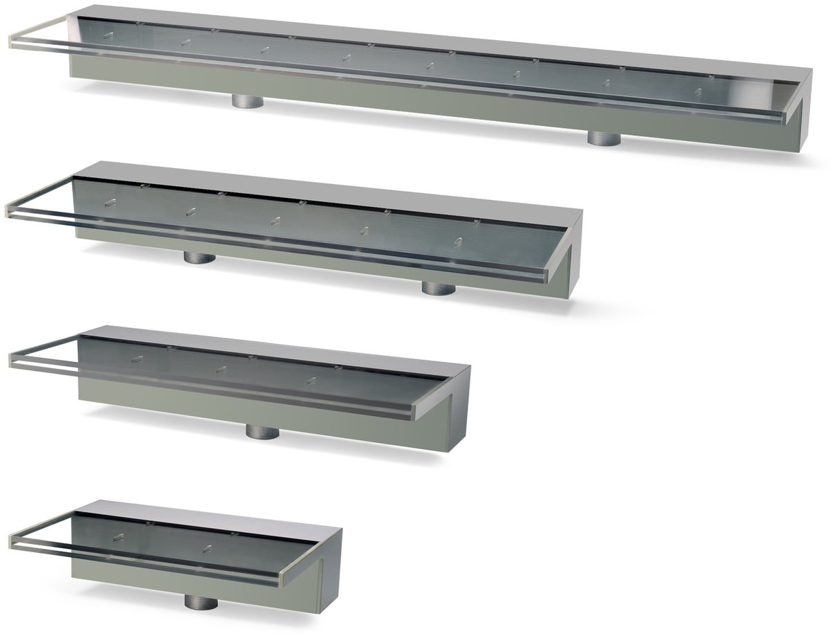 ExcelValley - Acryl waterval Overlaat Waterkering 135mm 5.3" voor Zwembad, Spa of Vijver [Led:Nee | 150 cm - 59,06"]